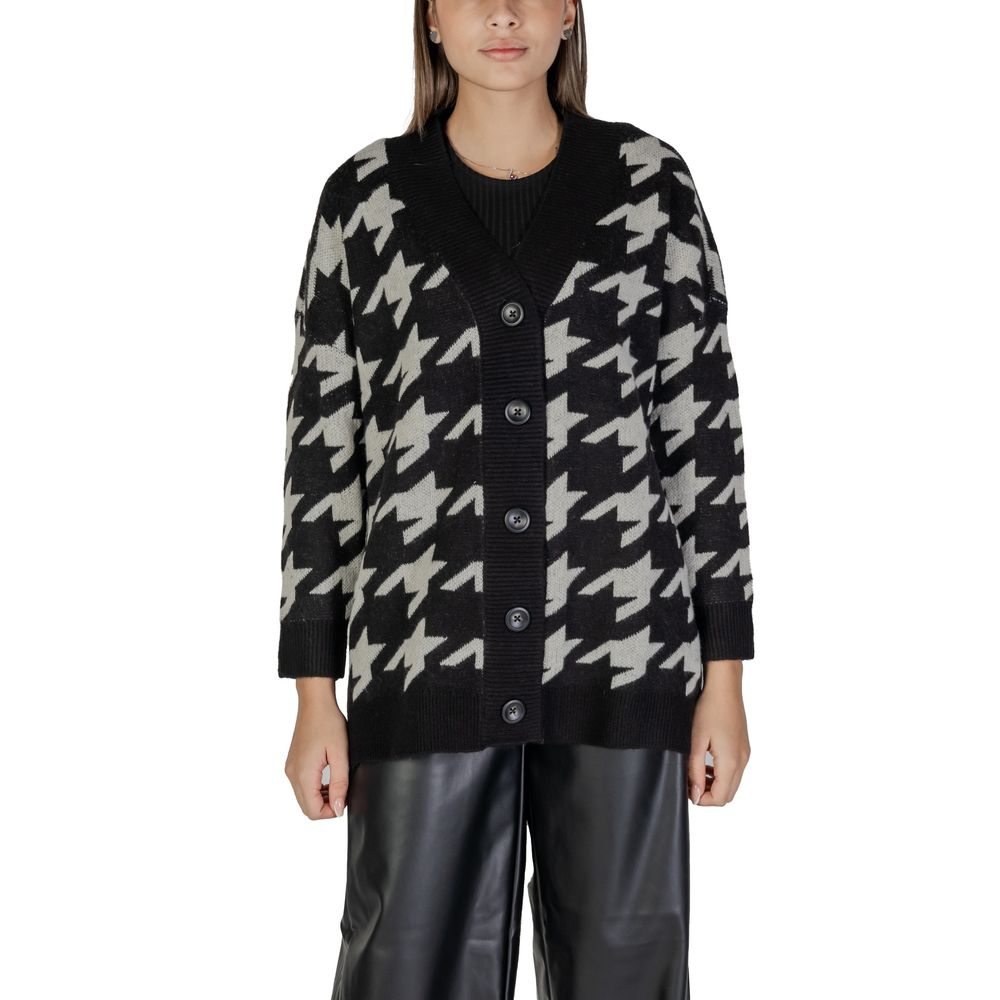 Black And White Marabou Cardigan - ventzia