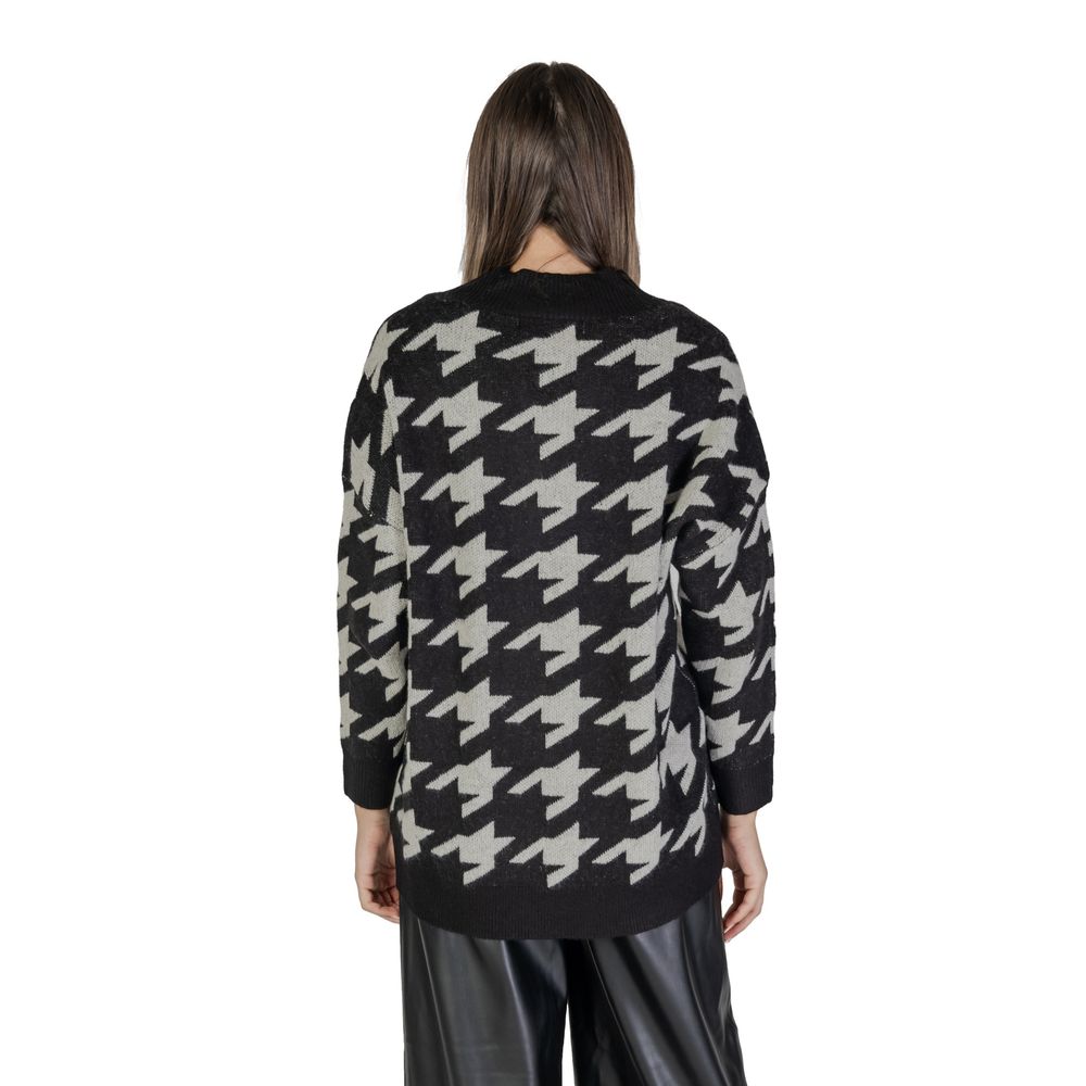 Black And White Marabou Cardigan - ventzia