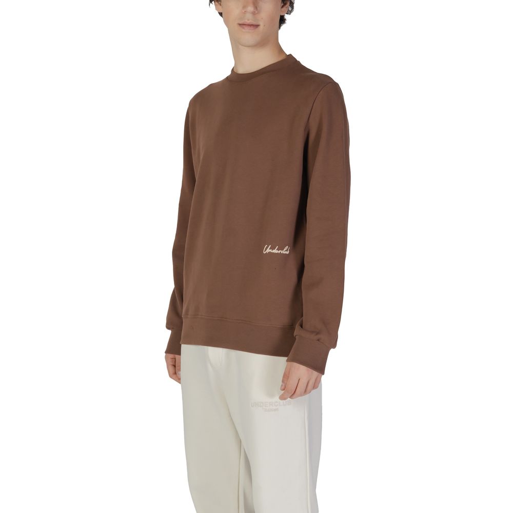Brown Cotton Sweatshirt - ventzia