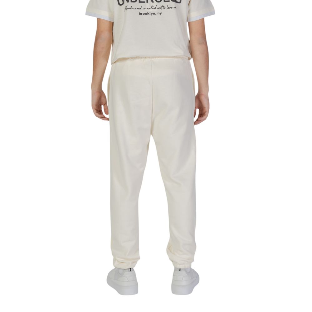 Cream Cotton Joggers Workout Pant