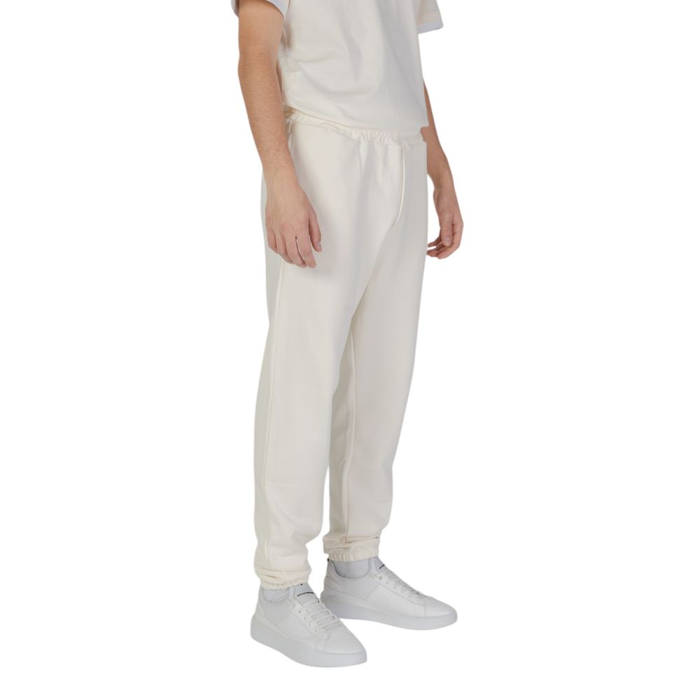 Cream Cotton Joggers Workout Pant