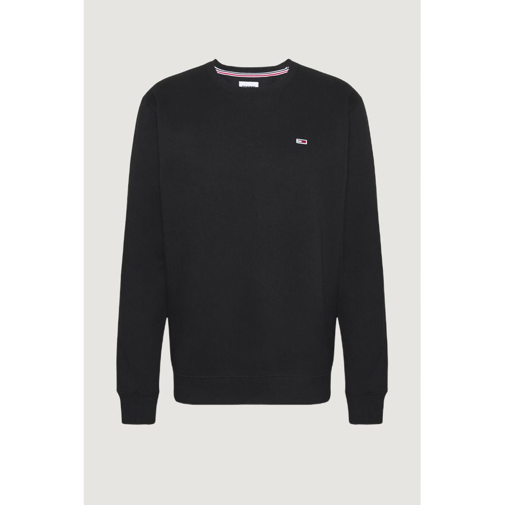 Black Cotton Sweatshirt - ventzia