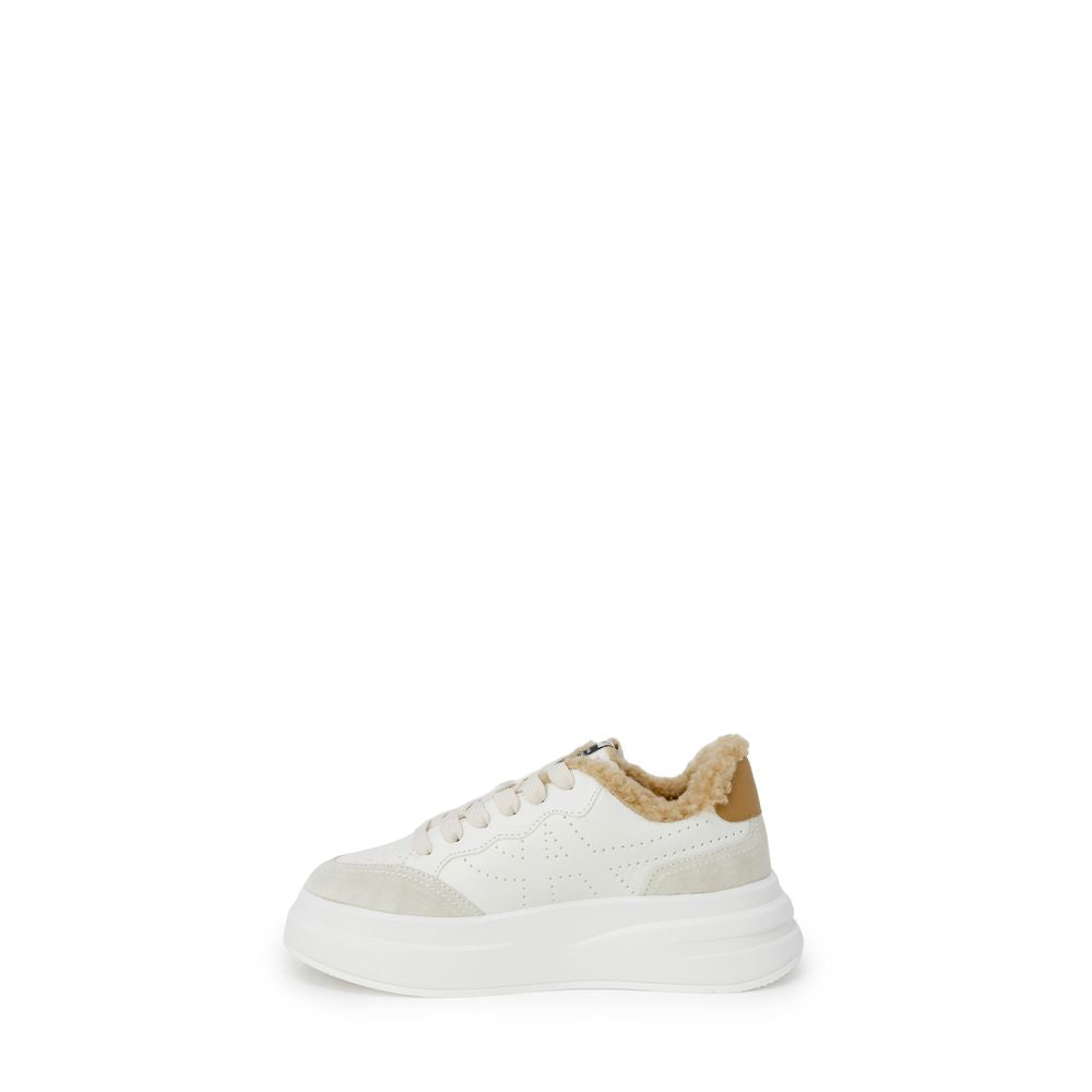 Beige Leather Sneaker - ventzia