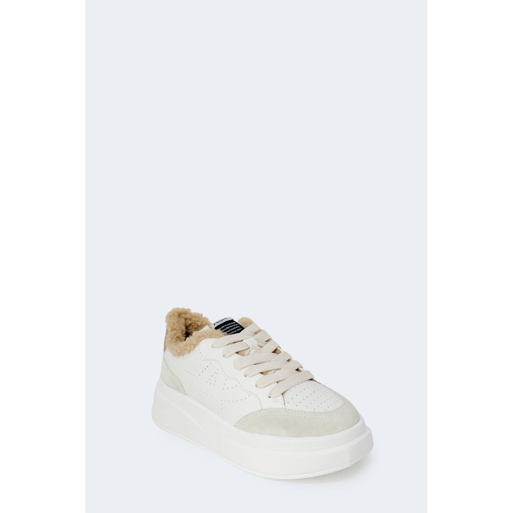 Beige Leather Sneaker - ventzia