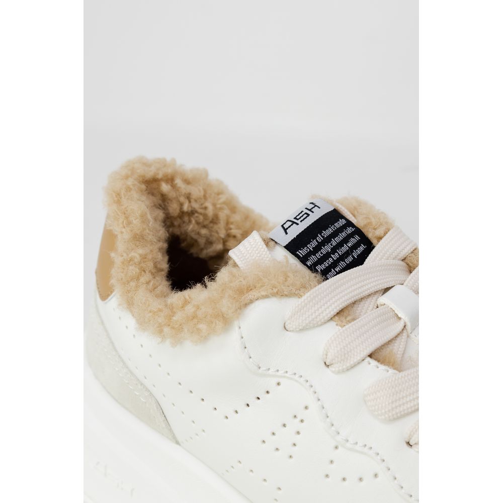 Beige Leather Sneaker - ventzia