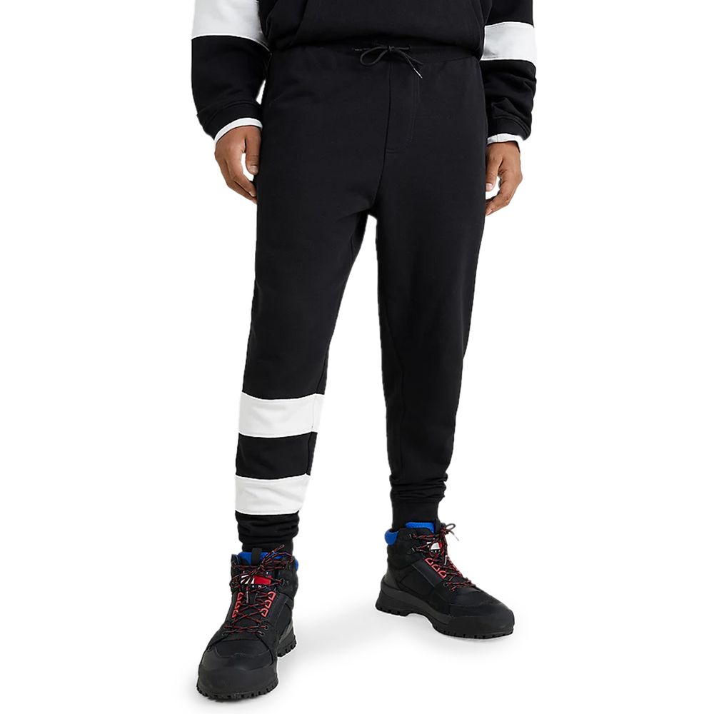 Black Cotton Joggers Workout Pant - ventzia