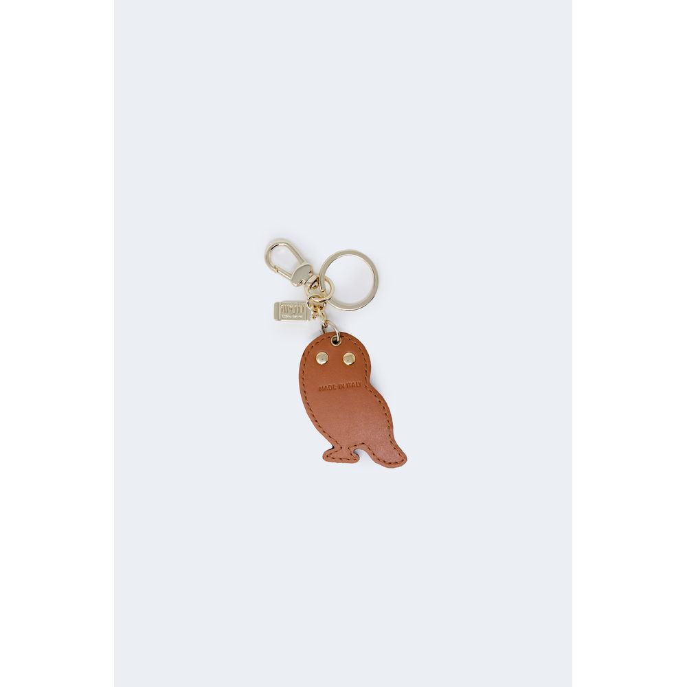 Beige Leather Keychain - ventzia