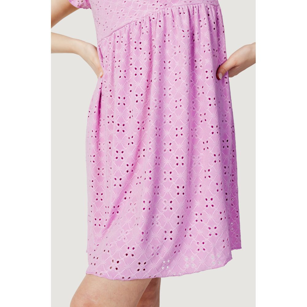 Multicolor Polyethylene Short Dress - ventzia