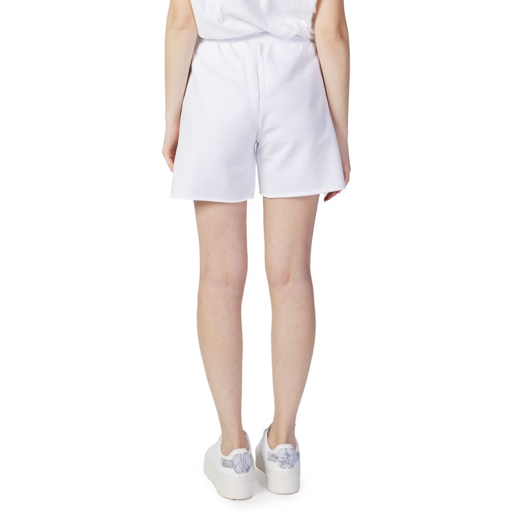 White Cotton Shorts