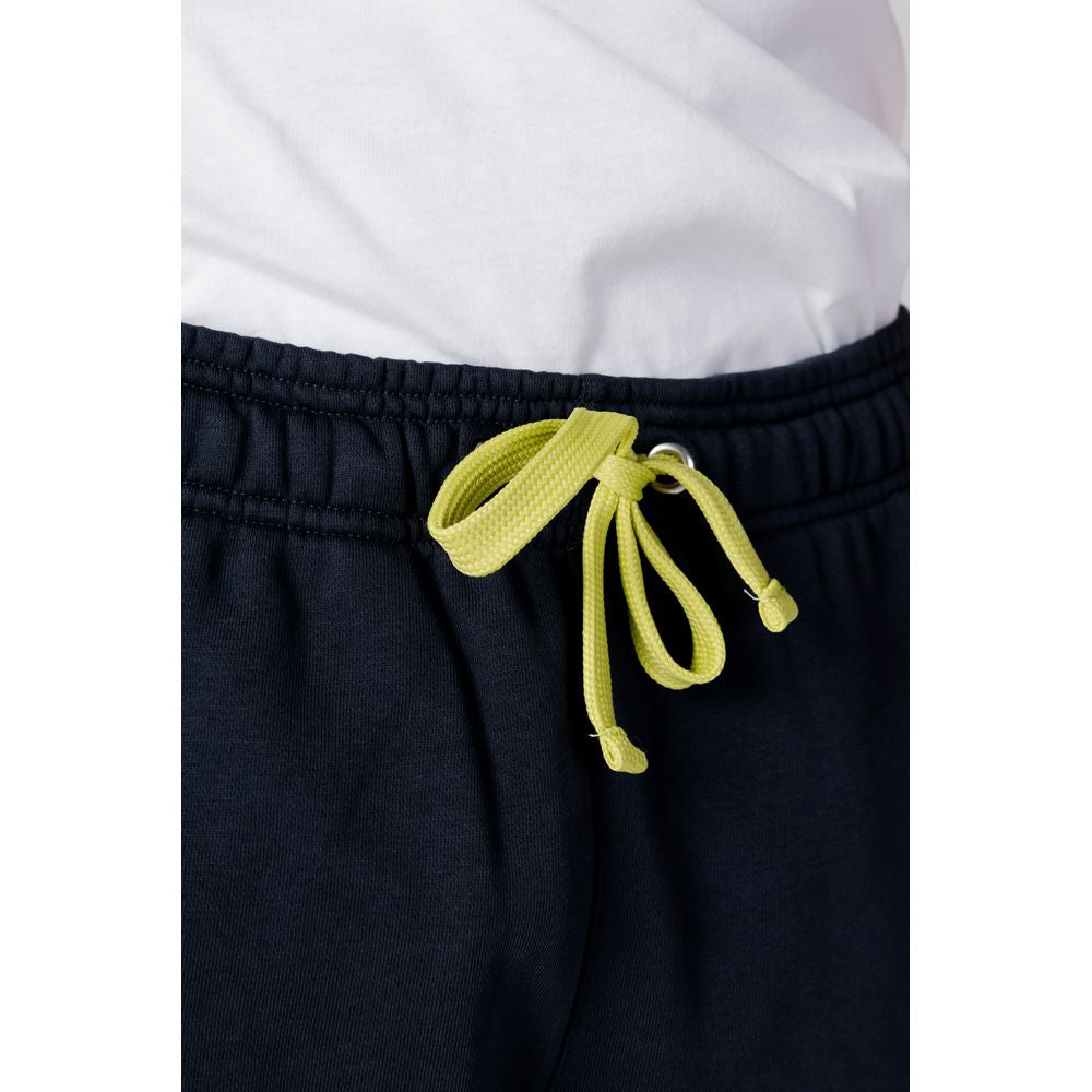 Blue Cotton Joggers Workout Pant - ventzia