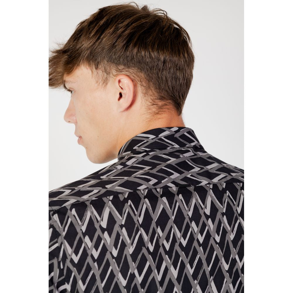 Black Cotton Shirt - ventzia