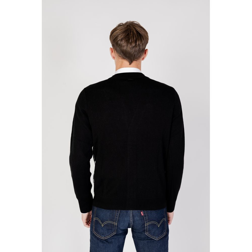 Black Wool Cardigan - ventzia