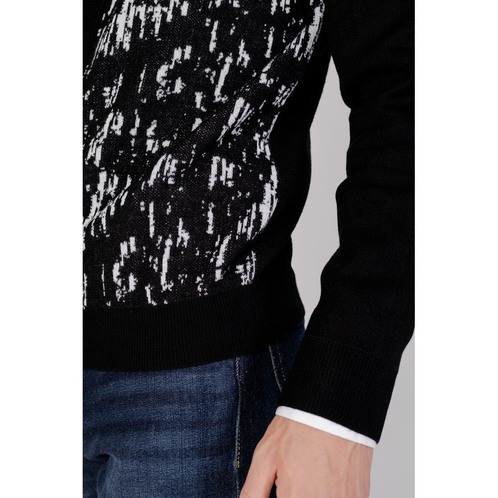 Black Wool Cardigan - ventzia