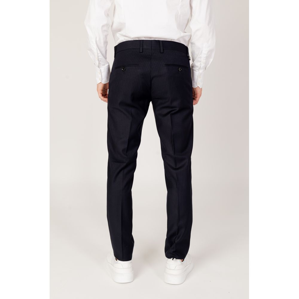 Blue Polyester Pant