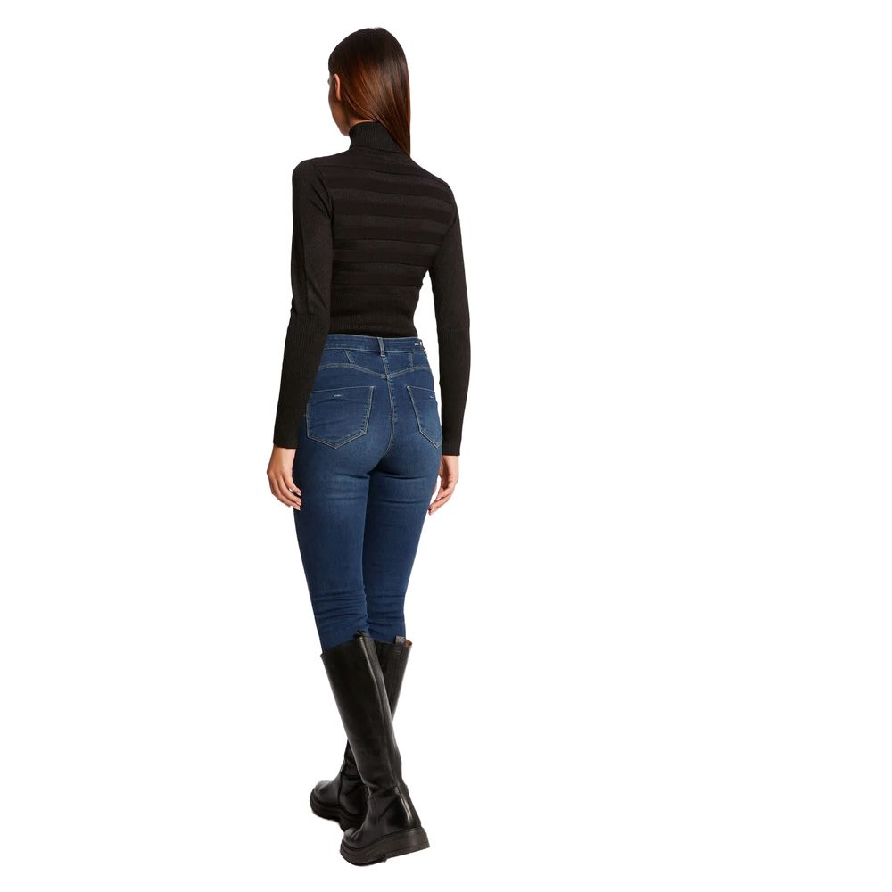 Black Viscose Turtleneck - ventzia