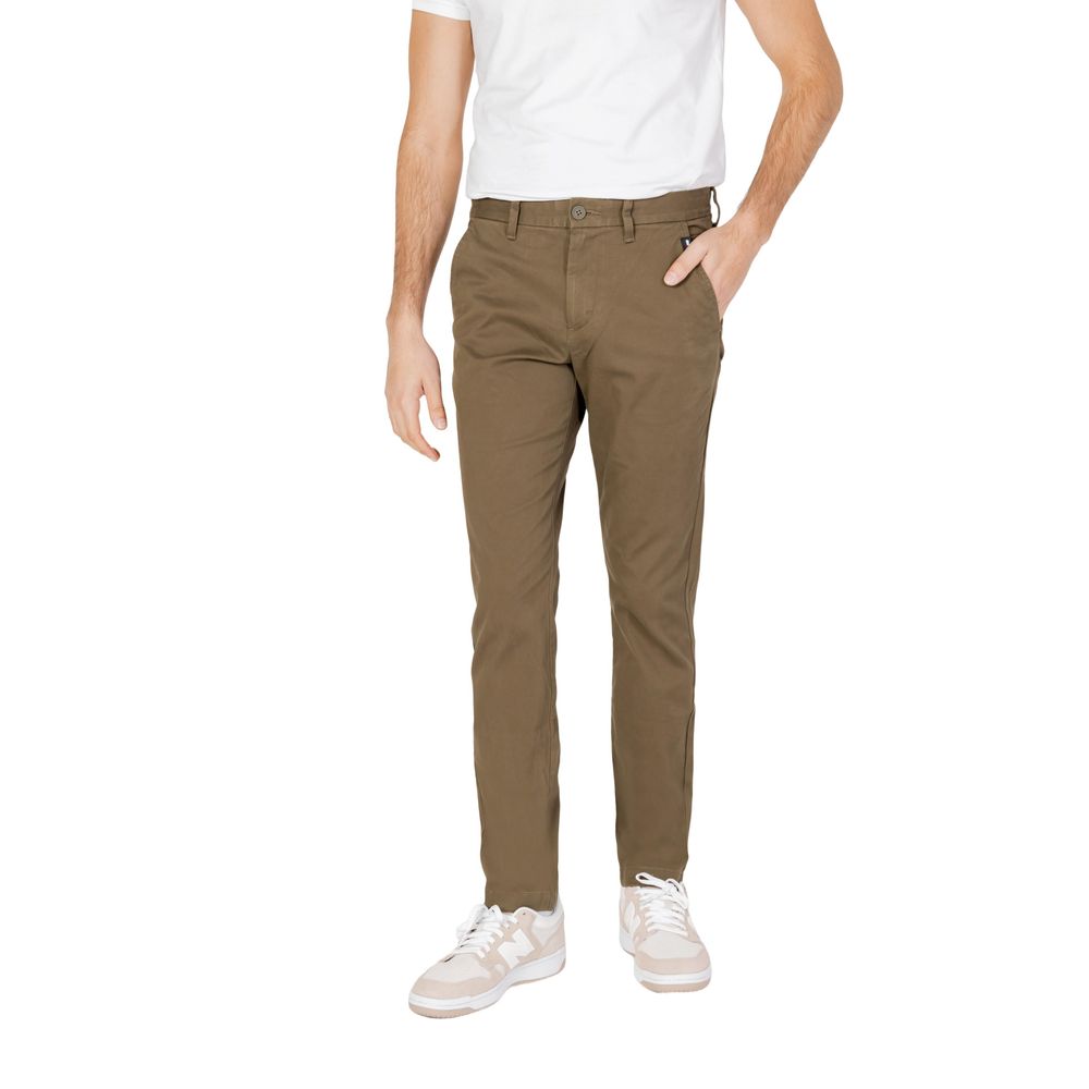 Green Organic Cotton Chino Pants