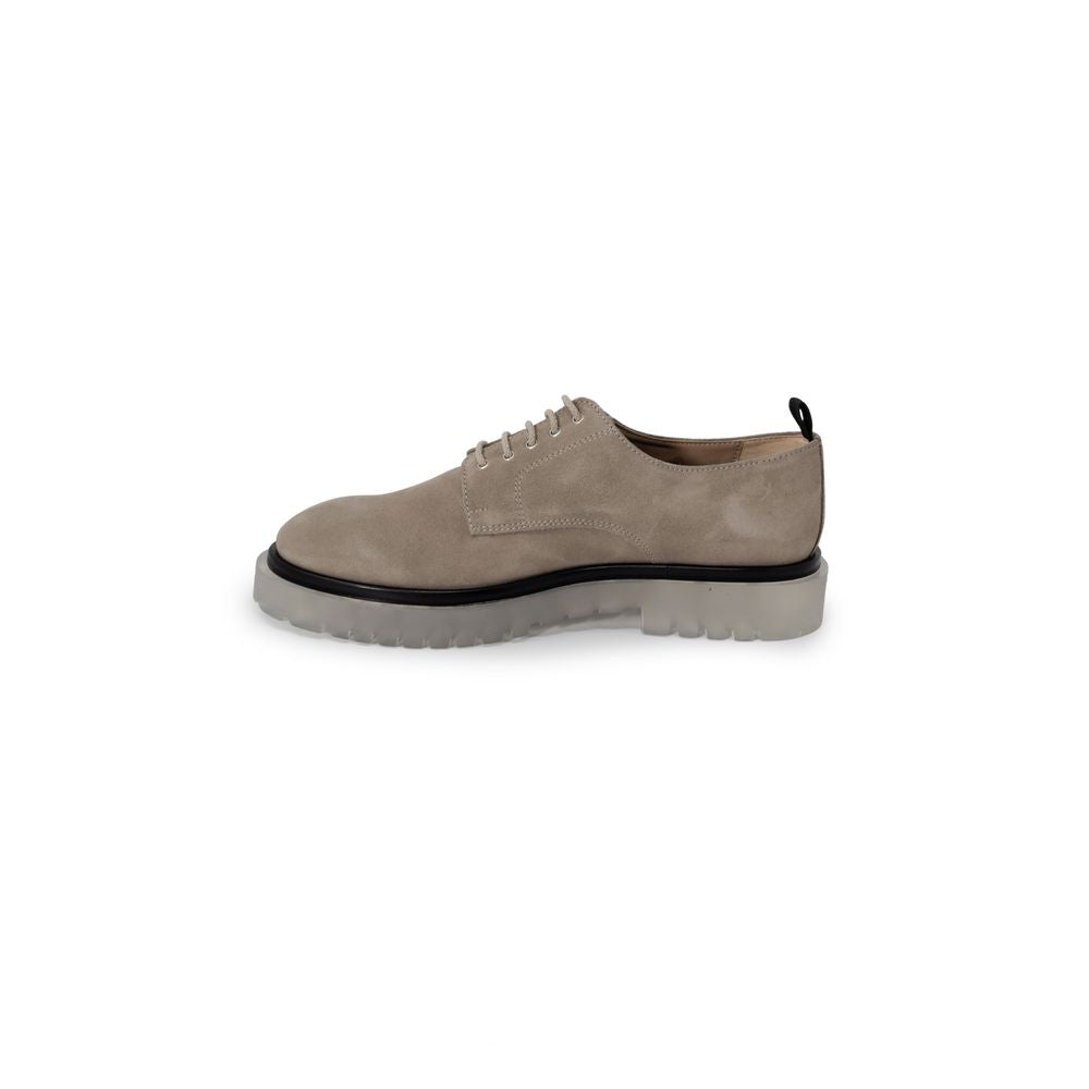 Beige Polyethylene Oxfords And Derbies - ventzia