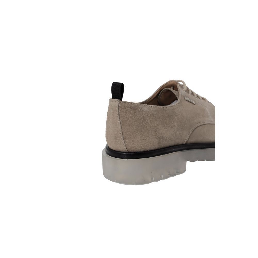 Beige Polyethylene Oxfords And Derbies - ventzia