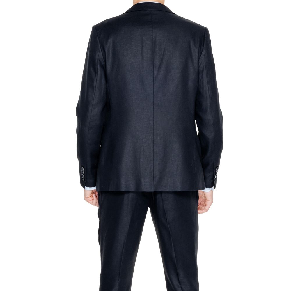 Black Linen Blazer - ventzia