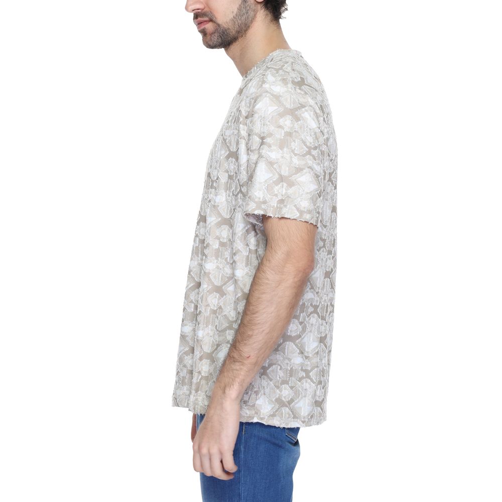 Beige Polyester T-Shirt - ventzia