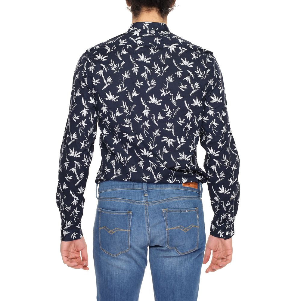 Blue Cotton Shirt - ventzia