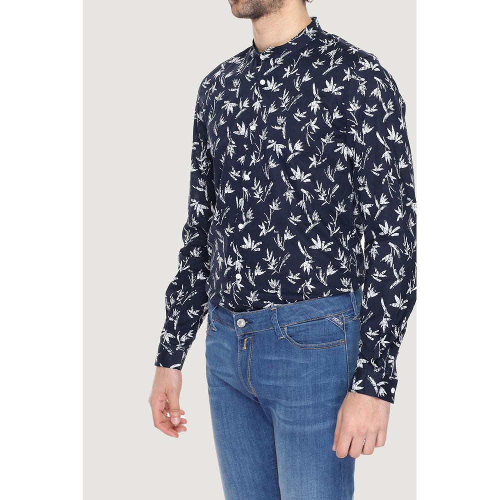 Blue Cotton Shirt - ventzia