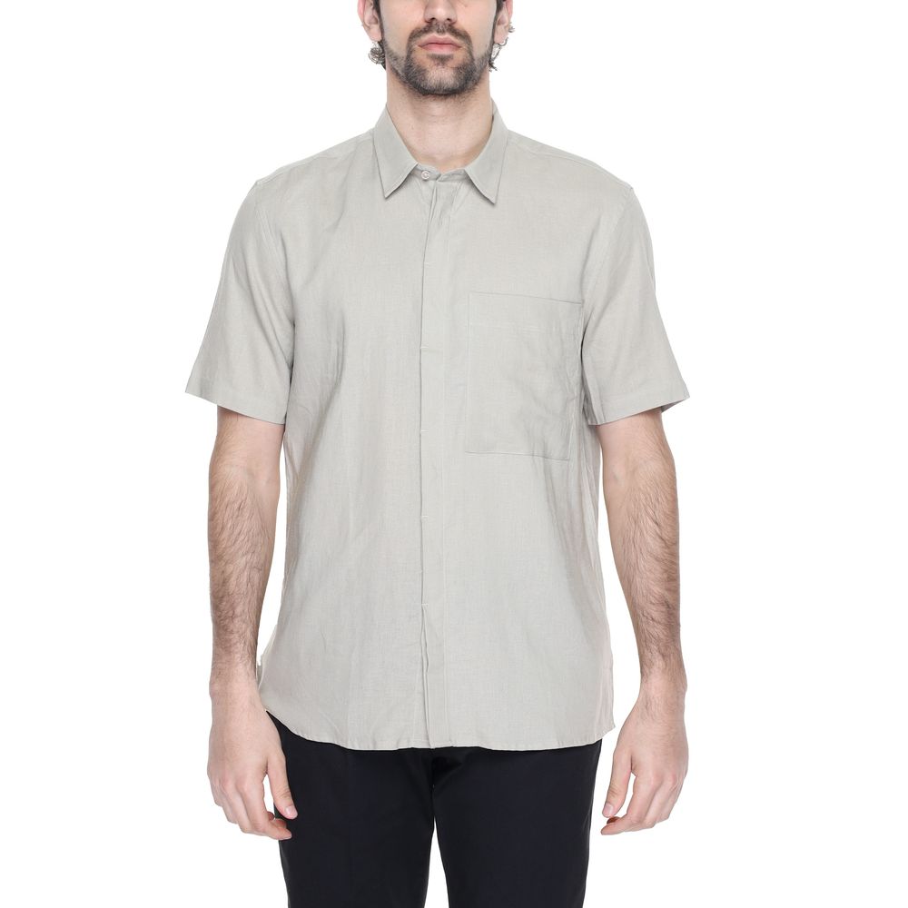 Beige Linen Shortsleeve - ventzia