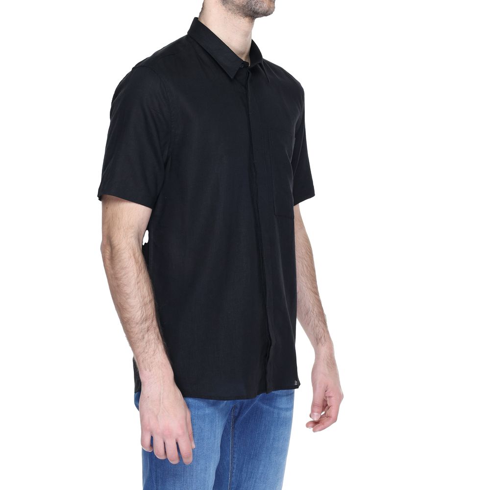 Black Linen Shortsleeve - ventzia