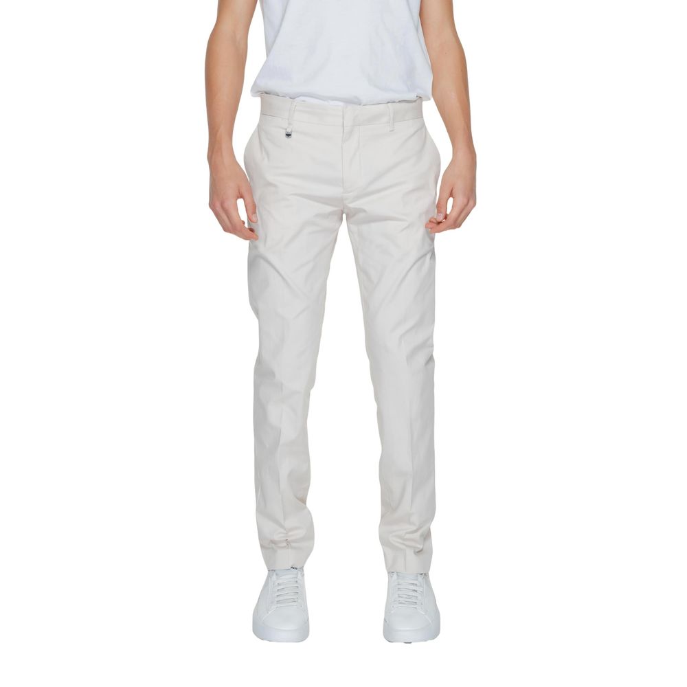 Beige Cotton Pant - ventzia
