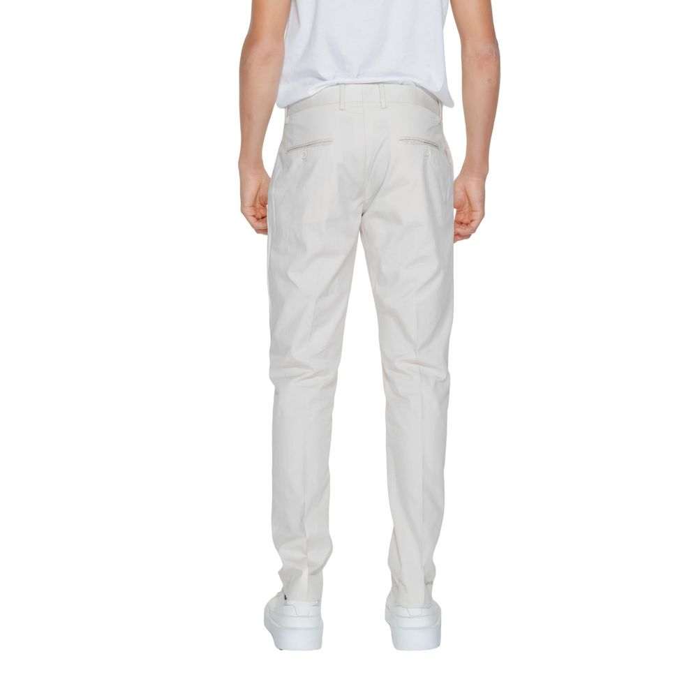 Beige Cotton Pant - ventzia