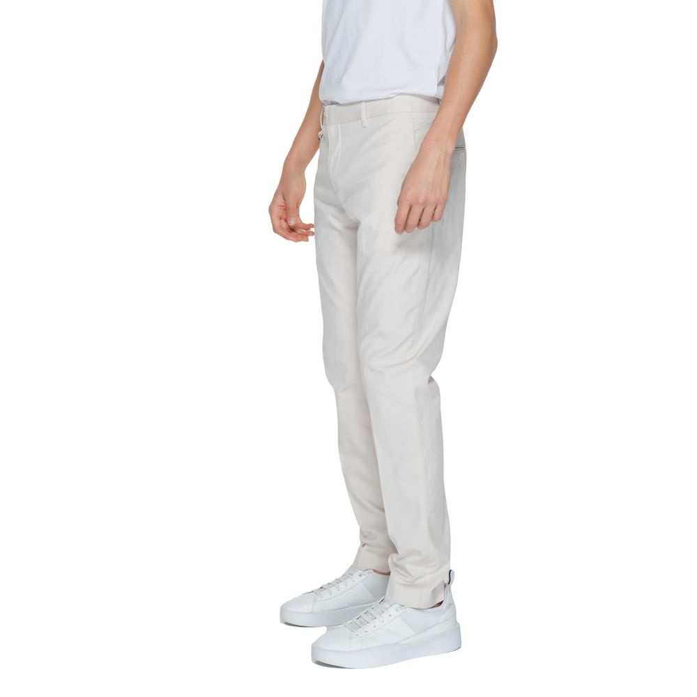 Beige Cotton Pant - ventzia