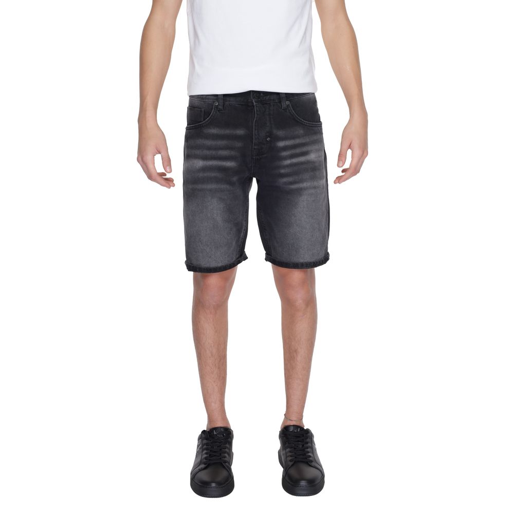 Black Cotton Bermuda - ventzia