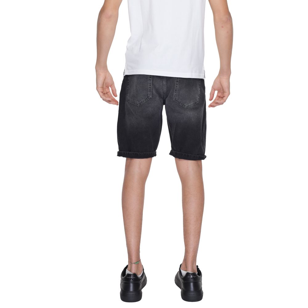 Black Cotton Bermuda - ventzia