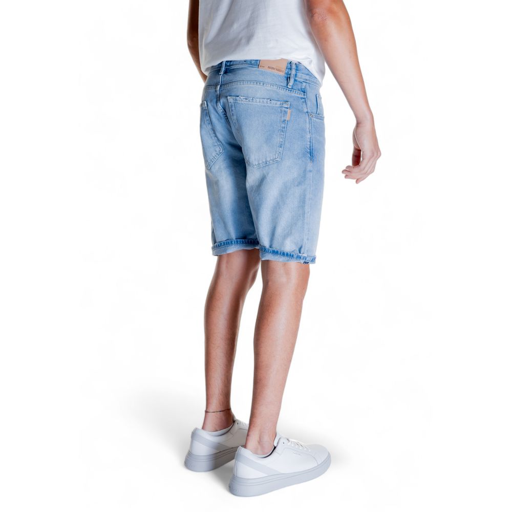 Light Blue Cotton Bermuda - ventzia