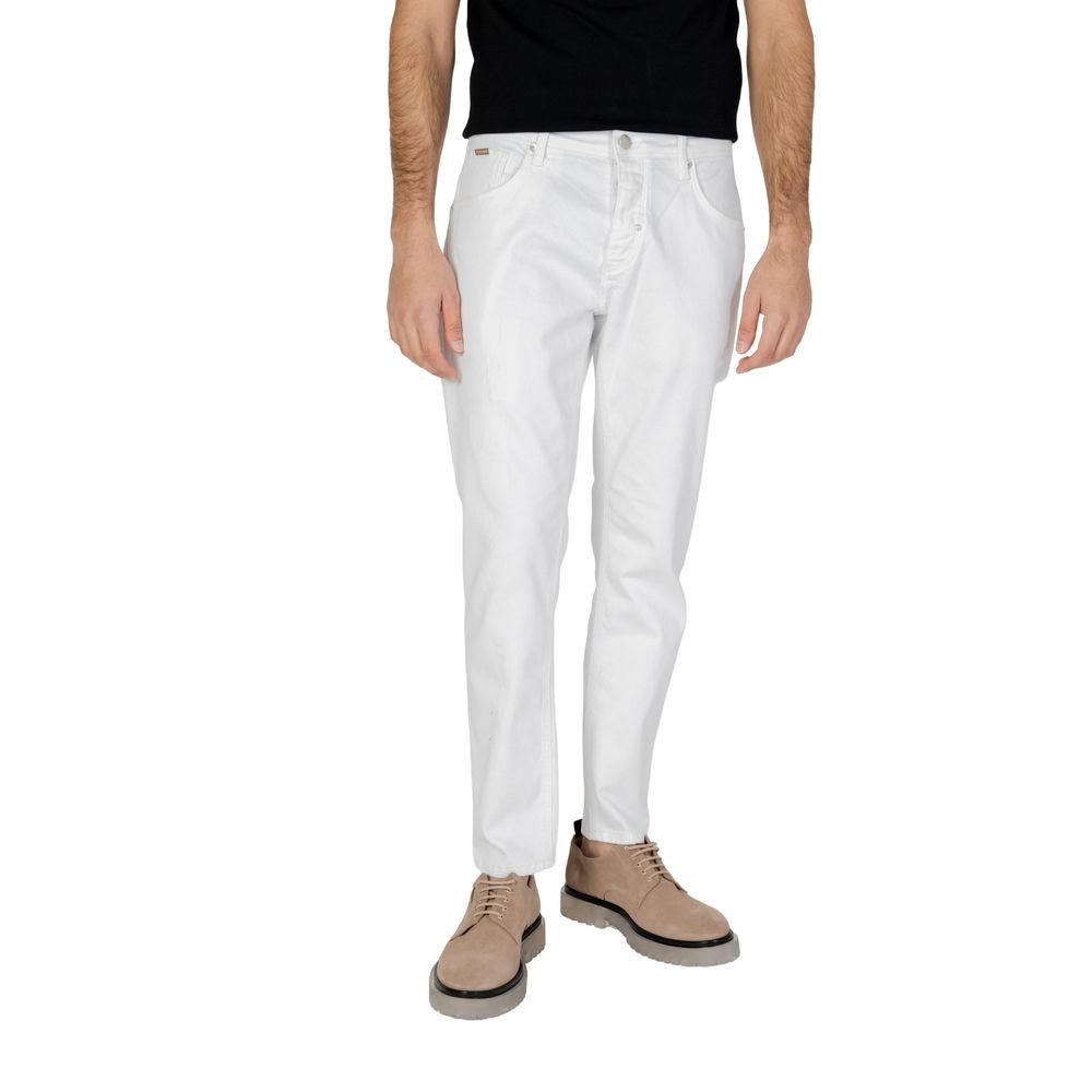 White Cotton Jeans & Pant - ventzia
