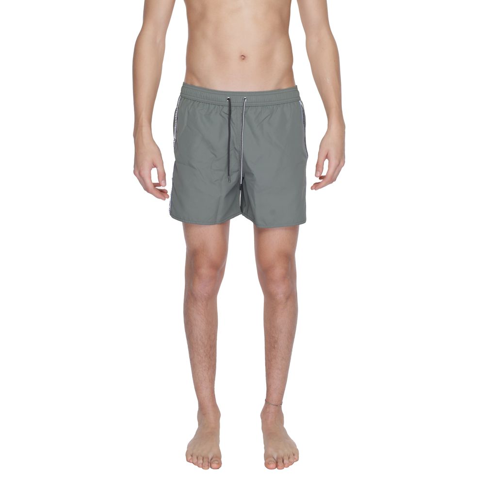 Green Polyester Swim Short - ventzia