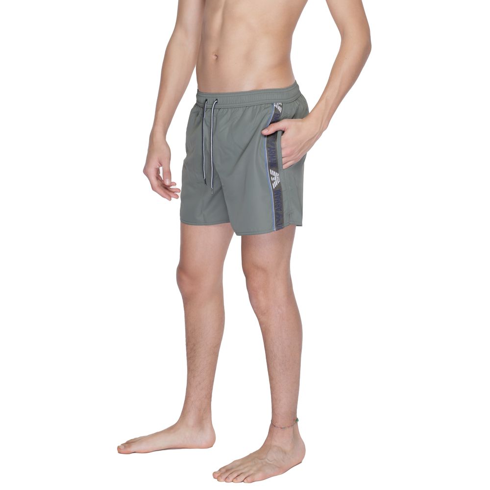 Green Polyester Swim Short - ventzia