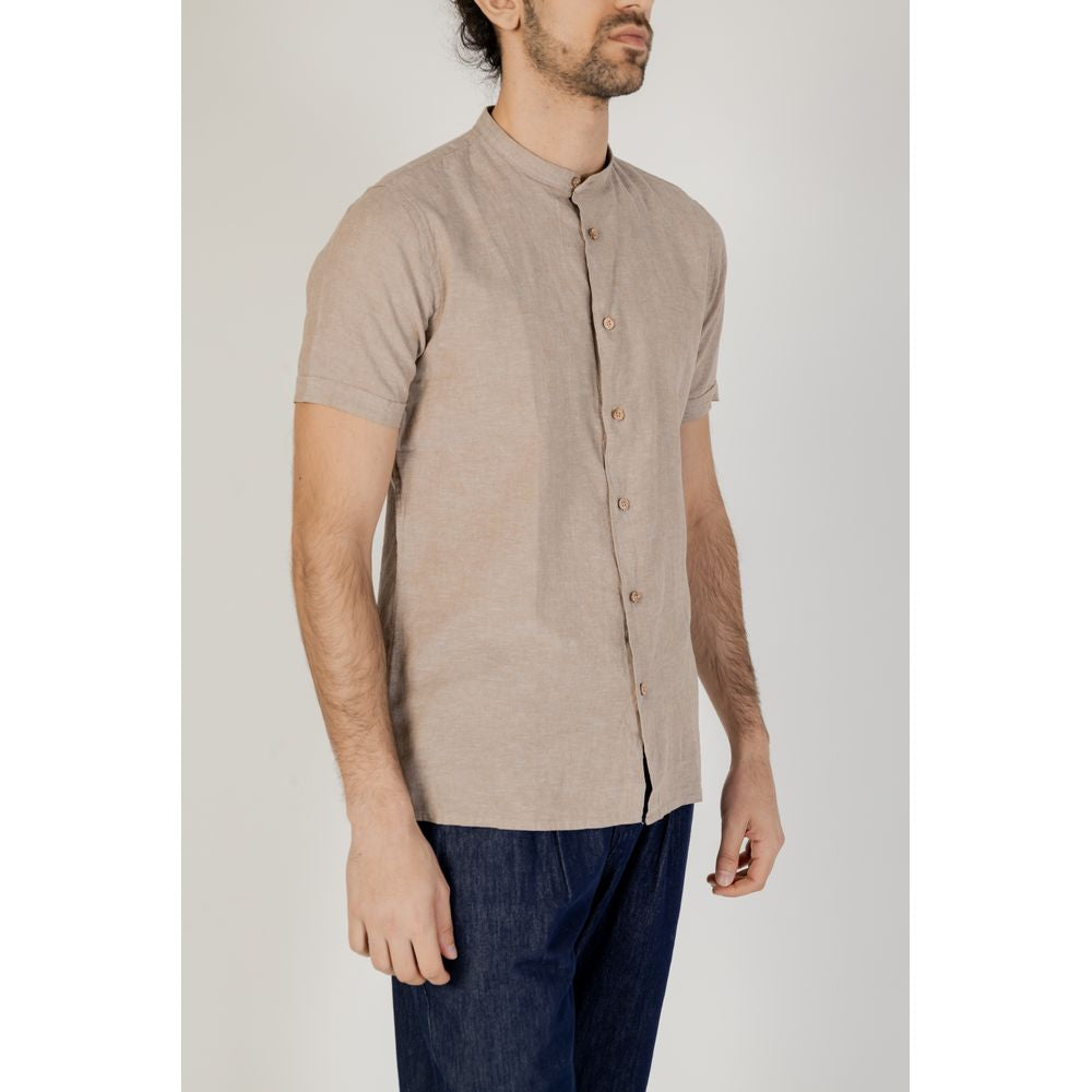 Beige Linen Shortsleeve - ventzia