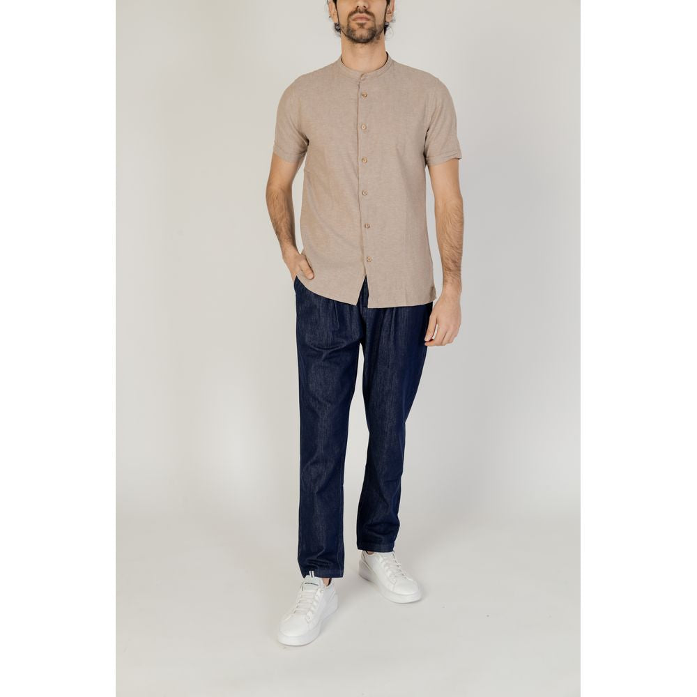 Beige Linen Shortsleeve - ventzia