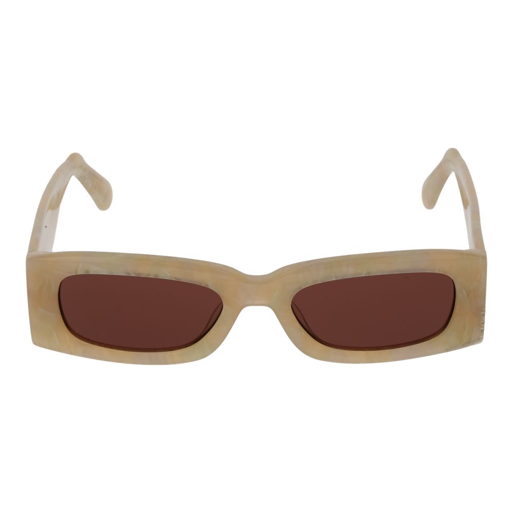 Beige Plastic Sunglasses - ventzia
