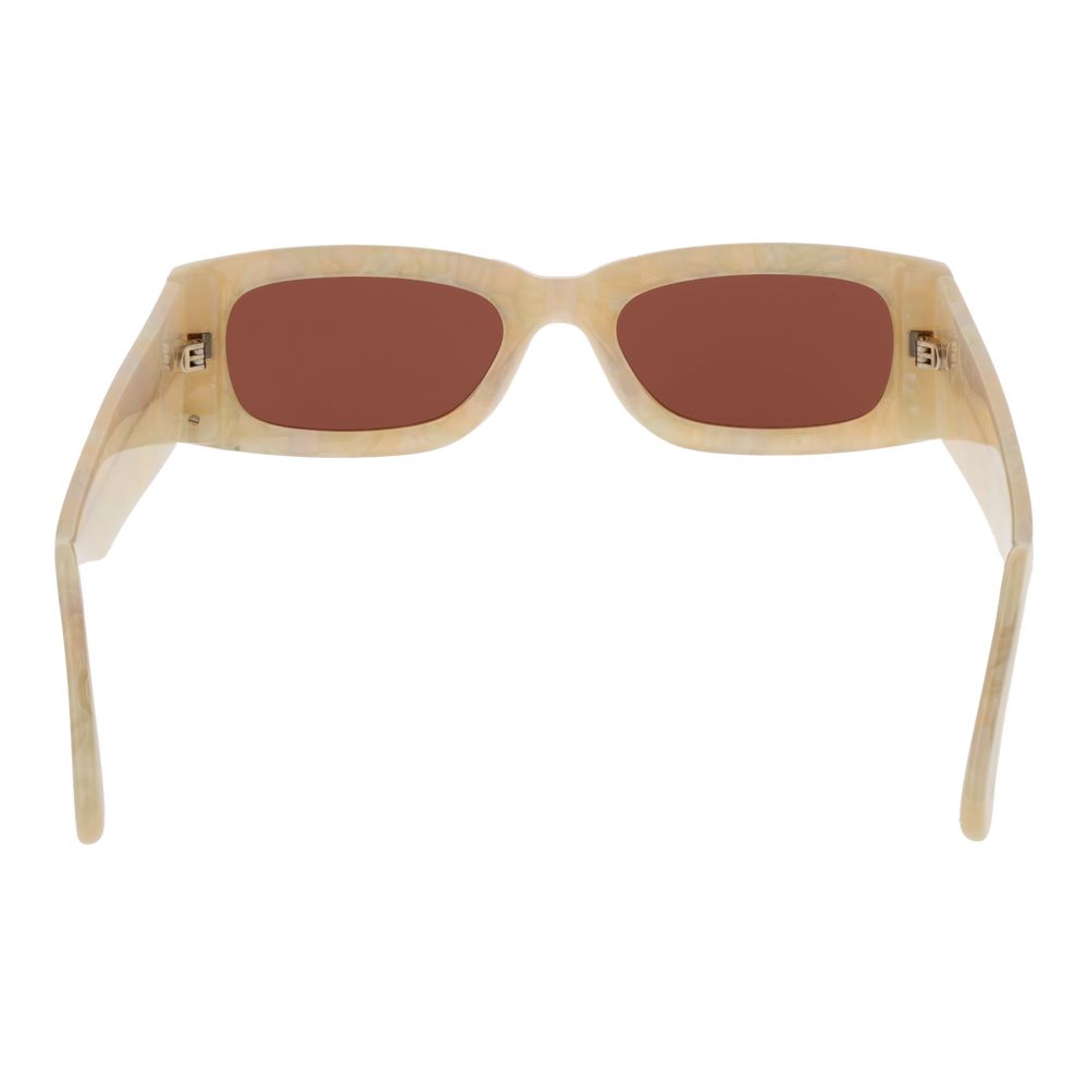 Beige Plastic Sunglasses - ventzia