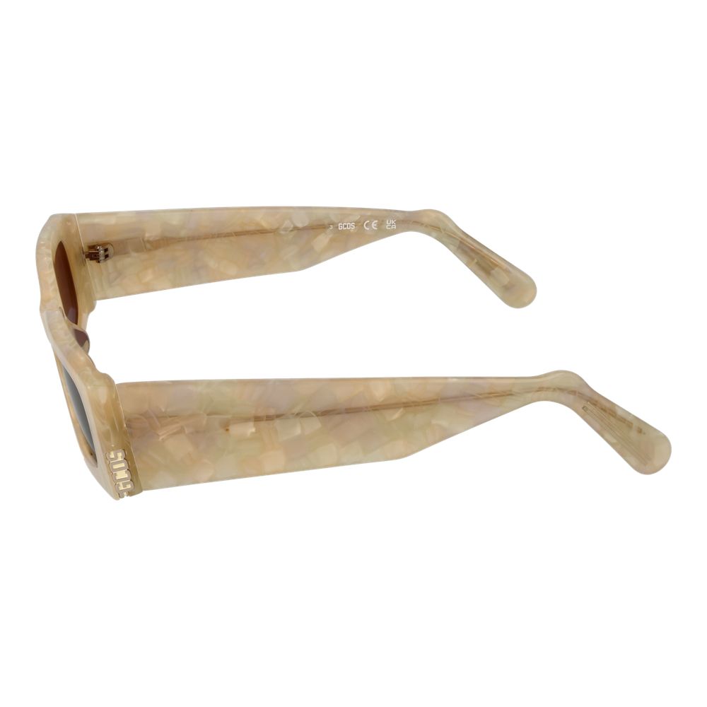 Beige Plastic Sunglasses - ventzia