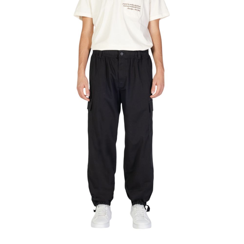 Black Recycled Cotton Pant - ventzia