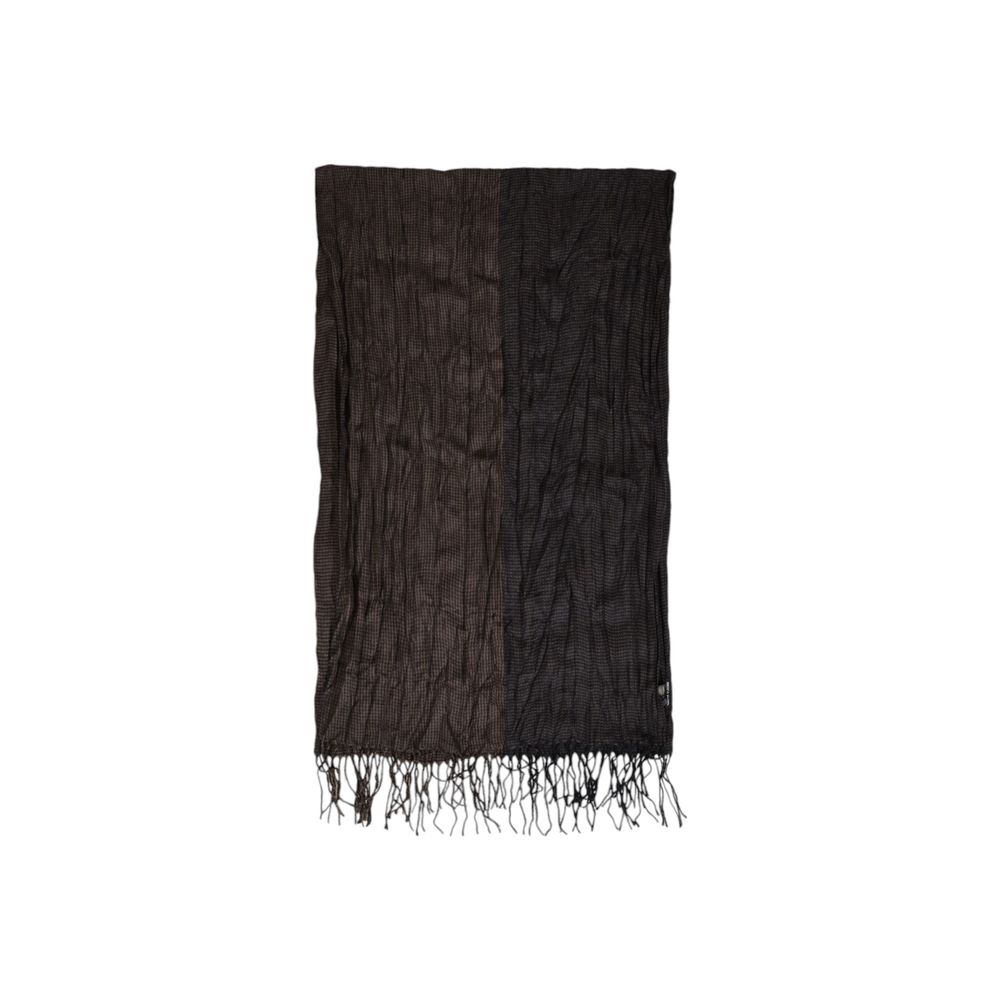 Brown Polyester Scarf - ventzia