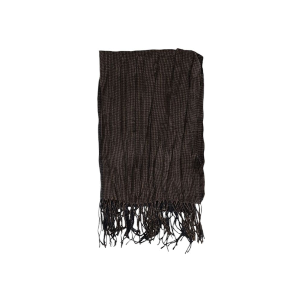 Brown Polyester Scarf - ventzia