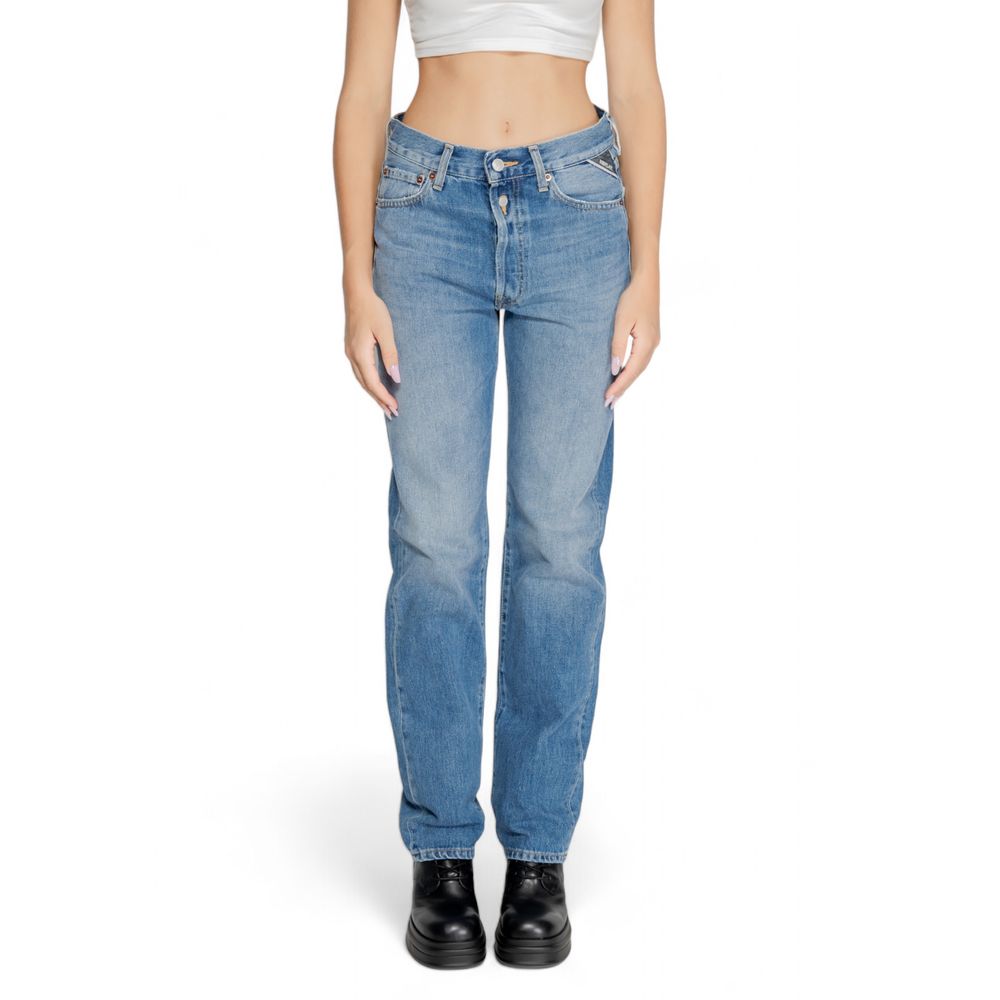 Blue Cotton Mom Jean - ventzia