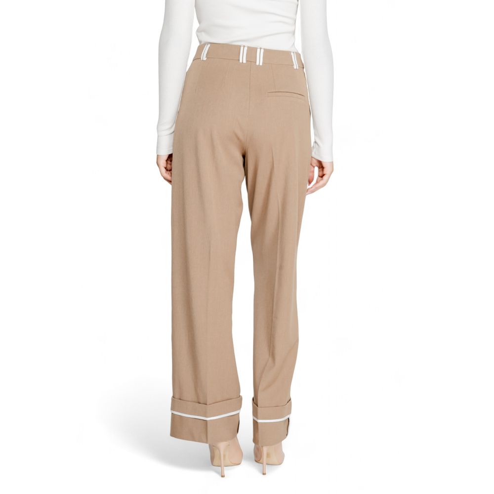 Brown Recycled Polyester Pant - ventzia