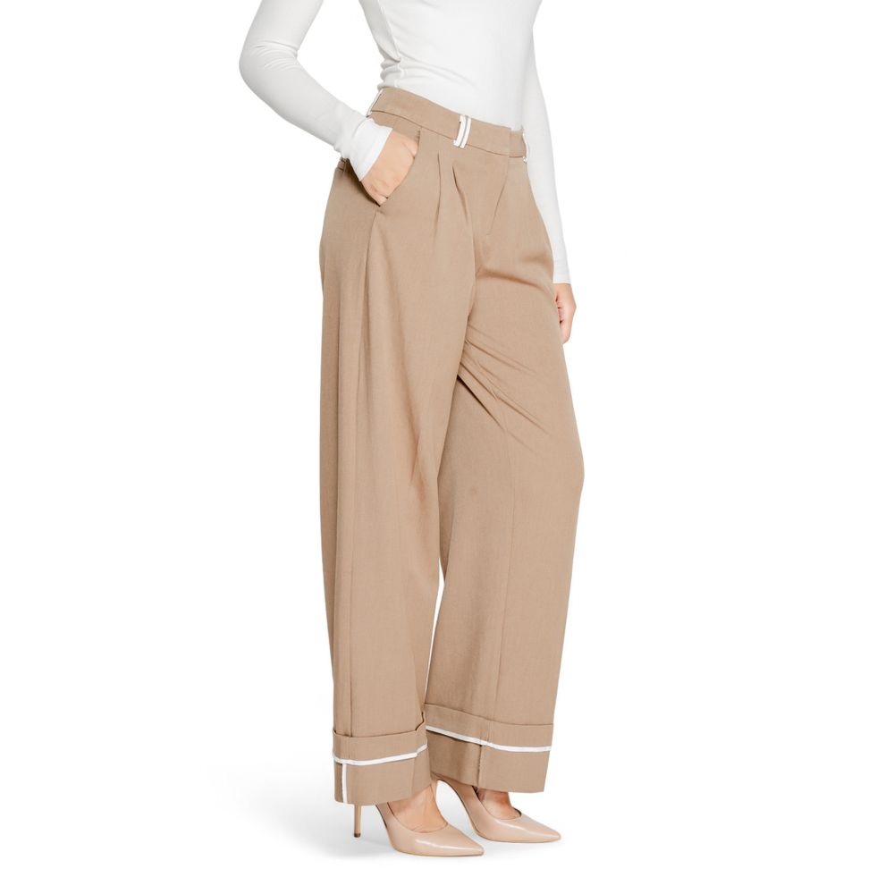 Brown Recycled Polyester Pant - ventzia