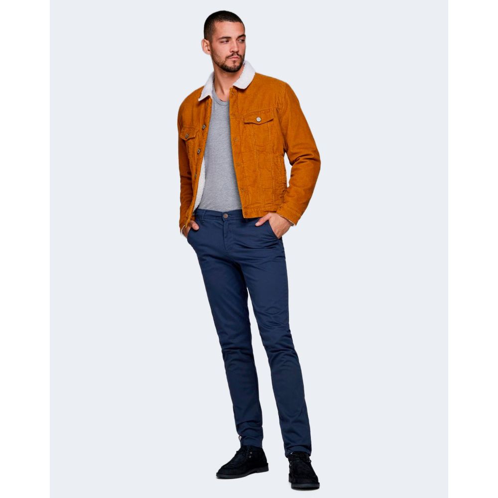 Blue Cotton Skinny Pant - ventzia