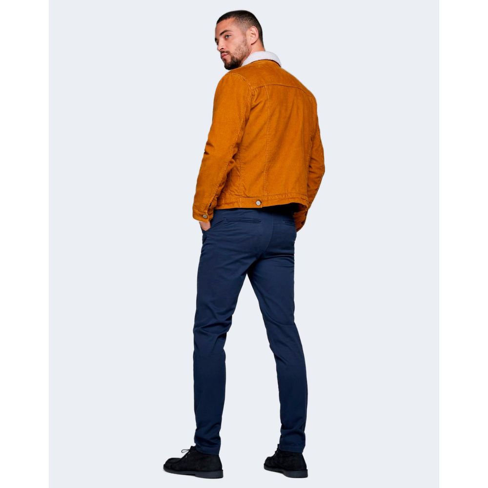 Blue Cotton Skinny Pant - ventzia
